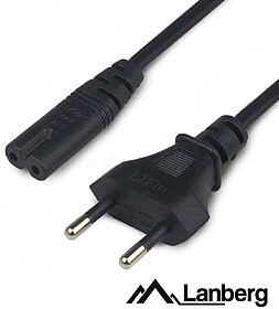 CA-C7CA-10CC-0018-BK Cabo Lanberg de alimentação oito CEE ...
