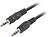 Cabo estéreo Lanberg jack 3,5mm macho - jack 3,5mm macho 1,2m preto CA-MJMJ-10CC-0012-BK - imagem 1