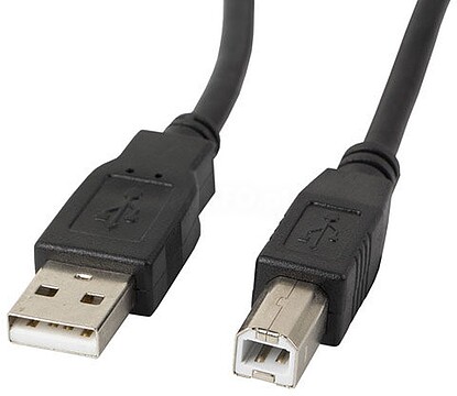 CA-USBA-11CC-0018-BK Cabo de impressora Lanberg USB A - USB B macho - macho com ferrite 1,8m preto