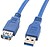 Cabo alargador Lanberg USB 3.0 macho-fêmea 1,8m azul CA-US3E-10CC-0018-B - imagem 1