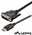 Cabo DisplayPort Lanberg macho - DVI-D macho 24+1 1,8m preto CA-DPDV-10CU-0018-BK - imagem 1
