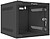 Armário Rack Lanberg WF10 10” Mural 4U - Medidas 280x310x247 - Porta de Cristal - Fechadura de Segurança - Cor Preta - imagem 1