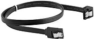 Cable SATA Iii Lanberg 6GB/S Hembra Hembra Angulo Clip Metal 0.5M Preto CA-SASA-13CU-0050-BK