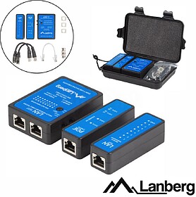 TESTADOR DE CABLAGEM LANBERG UNIDADE REMOTA 2X ADAPTADORES B...