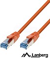 Cabo S/FTP LSZH CAT6A 10m Laranja LANBERG G-PCF6A-10CC-1000-O