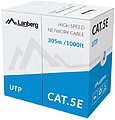 Bobina 100Mb - s lanberg utp 305m rj45 sólido CCA AWG24 azul LCU5-10CC-0305-B