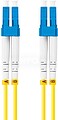 Latiguillo fibra óptica LC - UPC Lanberg 2m mono duplex G657A1 LSZH amarelo FO-LULU-SD11-0020-YE