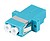 Adaptador Fibra Optica Lanberg LC/Upc OM3 Multimodo Duplex Azul Turquesa FA-LCUP-MD31-0001-TQ - imagem 1