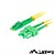 Cabo Fibra Óptica Monomodo Duplex SC/APC-LC/APC 1m LANBERG FO-SALA-SD11-10-YE - imagem 1
