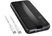 Powerbank Natec Trevi Slim QV2 10000MAH 2XUSB-a 18W + 1XUSB-C 20W + Cabo USB-C NPB-2294