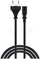 Cable Alimentación Universal Savio CL-178 ANGULAR/5M/2 PINES/NEGRO/2.5A/IEC C7 SAVCL-178