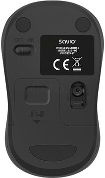 SAVMB-03 : RATON SAVIO MB-04 OPTICO INALAMBRICO 1000 DPI RECEPTOR DONGLE USB 2.4 GHZ/NEGRO