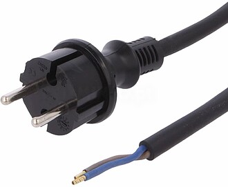 H07RN-F/2G1.5-4BK : Cabo Alimentação Schuko Macho H07RN-F ...