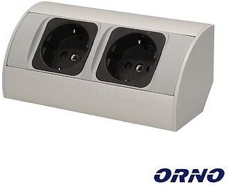 G-OR-AE-1303/G(GS) : Tomada Elétrica P/ Escritório C/ 2 Sa...