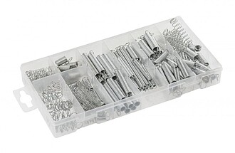 HT8G514 : Conjunto de 200 Molas Espirais em Aço - HOGERT