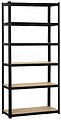 Estante 6 Prateleiras Metal Carga Pesada 90x40x222cm Preto 3940