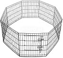 Cerca Modular para Animais Estimação Metal 60cm Preto 4536