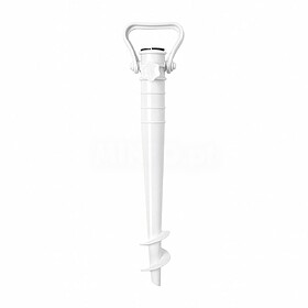 AG830 : Suporte Espiral para Chapéu de Sol Praia Branco