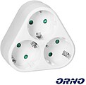 Ficha Elétrica Adaptadora 3x Schuko ORNO OR-AE-13178(GS)