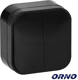 OR-OE-7201/B : Interruptor Parede Duplo 10A 230V ORNO