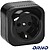 Tomada Elétrica Superfície 1x Schuko ORNO OR-OE-7205(GS)/B - imagem 1
