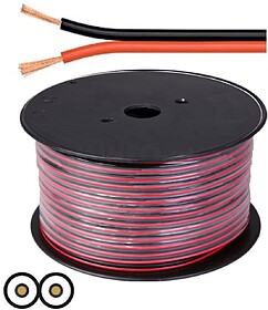 G-LSP-CCA1.50BR-100 : CABO COLUNA 2X1.50MM PRETO/VERMELHO