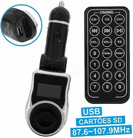 G-FMTRANS-14BK : TRANSMISSOR FM 87.6-107.9MHz COMANDO F. ISQ...