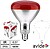 Lâmpada E27 100W Infravermelhos Topo Vermelho AVIDE G-ASIR27-100W-R - imagem 1