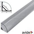 Perfil De Alumínio P/ Fita LED 2m De Canto AVIDE AAP-C-2M-S-CL