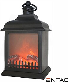 ELFL27HUSB : Lareira Decorativa LED a pilhas 27cm ENTAC