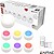 Conjunto De 6 Apliques LED RGB+W C/ Comando IP40 ENTAC EMPNL-0.45W-RGB - imagem 1