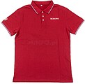 Polo de manga curta vermelho, tamanho l G-80153