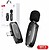 Microfone Lapela S/ fios C/ Receptor Lightning XO MKF08B - imagem 1