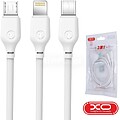 Cabo USB-A 2.0 Macho/ Micro USB USB-C Lightning 1M Branco XO XONB103WH