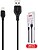 Cabo USB-A 2.0 Macho/ Lightning 8P 2.1A 1M Preto XO G-NB103-USBL/BK - imagem 1