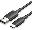 CTQBF: Cabo USB 2.0 Tipo-C Vention CTQBF/ USB Tipo-C Macho - USB Macho/ Até 60W/ 480Mbps/ 1m/ Preto