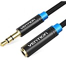 Cabo Estéreo Vention VAB-B06-B500-M/ Conector Jack 3,5 Macho - Conector Jack 3,5 Fêmea/ 5m/ Preto