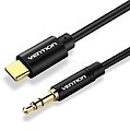 Conversor de Áudio USB-C para Jack 3.5 Macho Vention - 1m - Preto