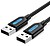 COJBH: Cabo USB 2.0 Vention COJBH/ USB Macho - USB Macho/ 3m/ Preto - imagem 1