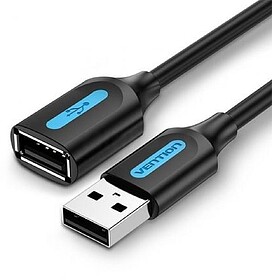 Cabo de Extensão Vention USB 2.0 Macho a Fêmea - 2m - Pret...