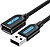 Cabo de Extensão Vention USB 2.0 Macho a Fêmea - 5m - Preto - imagem 1