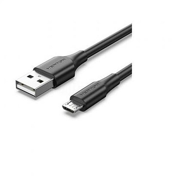 Cabo USB 2.0 Vention CTIBF/ USB Macho - MicroUSB Macho/ 1m/ Preto