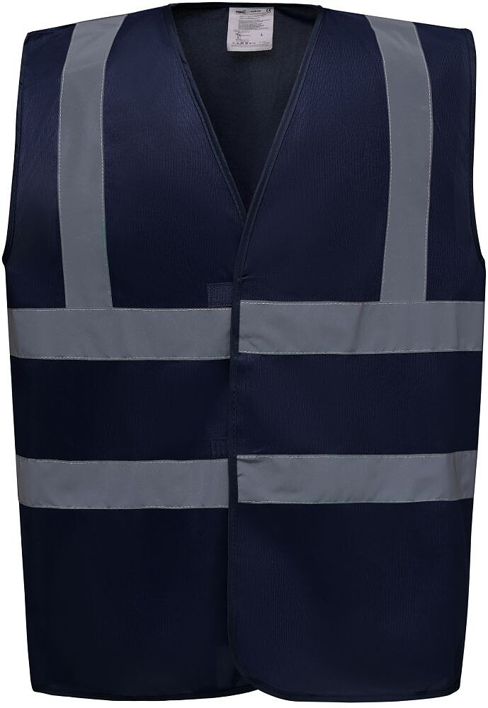 Colete de alta visibilidade tam: L cor: Navy : Yoko YHVW100