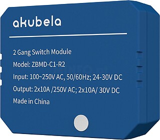 AK-ZBMD-C1-R2 : : Relé inteligente de 2 linhas - ZigBee 3.0...