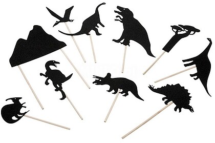 MD4036 : Jogo mideer fantoche de sombra dinossauros Jogo mideer fantoche de sombra dinossauros