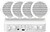 Kit de áudio - Amplificador 60 W - 4 x Altifalantes de teto - Potência (8 O): 6 W DS-QAE0KA60206-4 - imagem 1