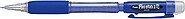 Pentel Fiesta II Porta-minas HB 0,7mm com Borracha - Inclui 2 Recargas - Empunhadura de Borracha - Design Ergonómico - Cor Azul AX127C