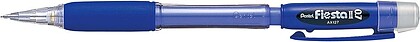 Pentel Fiesta II Porta-minas HB 0,7mm com Borracha - Inclui 2 Recargas - Empunhadura de Borracha - Design Ergonómico - Cor Azul AX127C