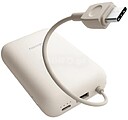 Xiaomi Bateria Externa/Power Bank 10000 mAh com - Carregamento Rápido 22.5W - Cabo de Carregamento Integrado - Portas 1x USB-A, 1x USB-C - Cor Bege