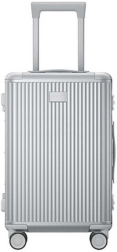 Xiaomi Aluminum Frame Mala com Rodas 24” - Asa Ajustável 4 Níveis - Fechadura TSA Dupla - Estrutura de Alumínio, Carcaça de Policarbonato - Cor Prata